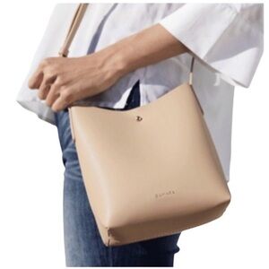 Samara Vegan Leather Shoulder/ Crossbody bag in Tan